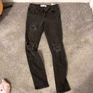 Black Ripped Garage Jeans